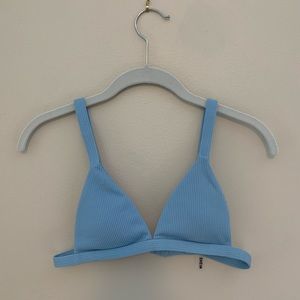 Textured V Neck Swimming Top